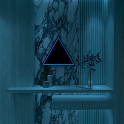 3D Triangel Oändlighet Spegel Vägglampa