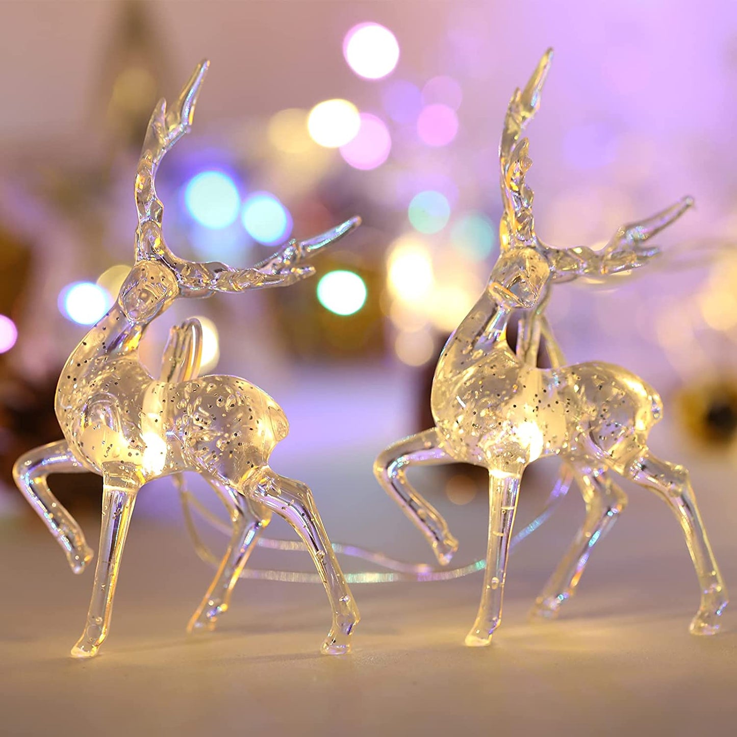ReindeerGlow - 1,5M LED julren hängande ljus till festligt jubel