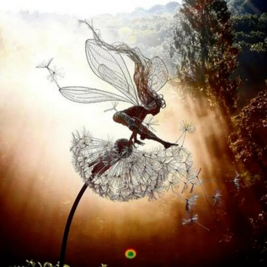 Fairy Stål Trädgårdsskulpturer