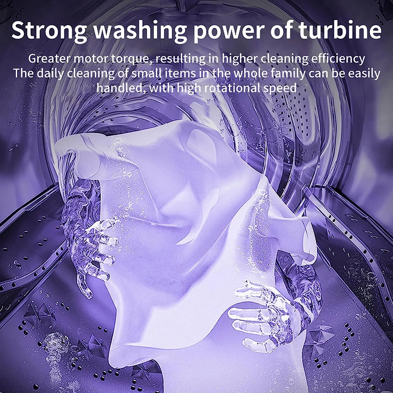 Hopfällbar bärbar tvättmaskin med centrifug | Mini klädestvättare