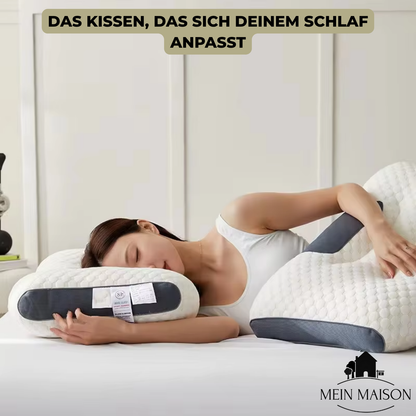 Carvallo Nackenkissen OrthoRest | Ergonomisk kontur | Minnesskum | Andningsbart