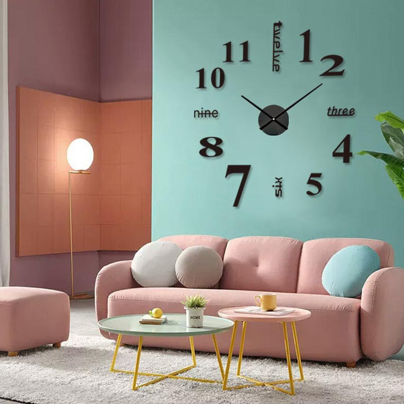 Carvallo – Modern väggklocka med numerisk och ord-timvisning för en stilren look