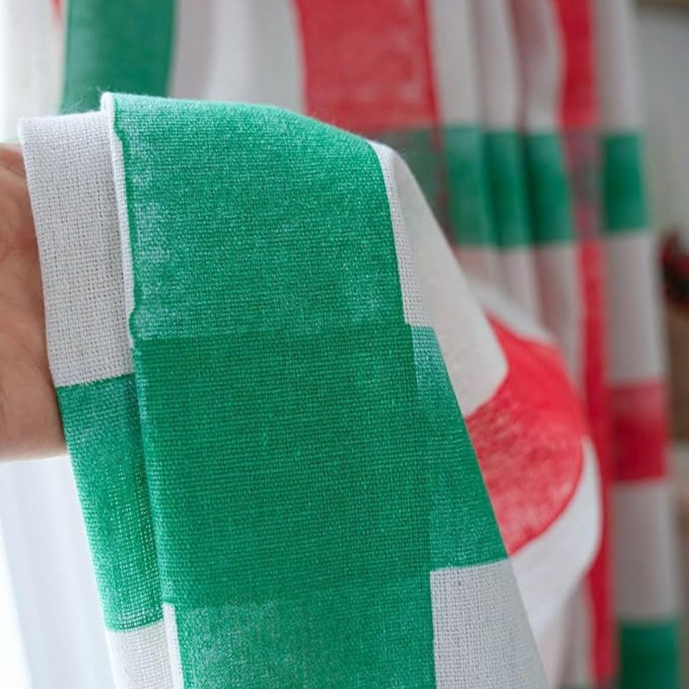 God Jul &amp; Ljus Rutig Halvmörkläggande Gardin