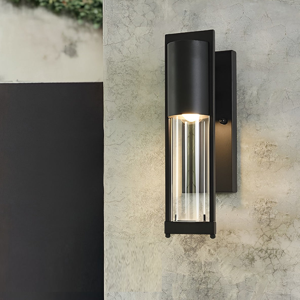 Antik Vattentät Utomhus Vägglampa Järn Glas Vägglampa