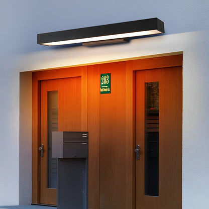 Utomhus Svart Rostfritt Stål Vägglampa