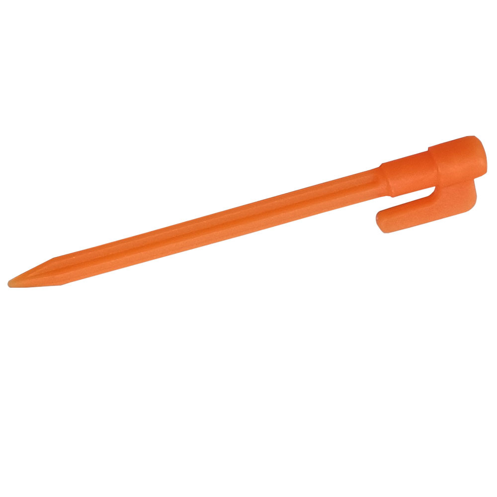 Plastplast tältspikar med krokar – Camping jordspikar för presenningar och tarp