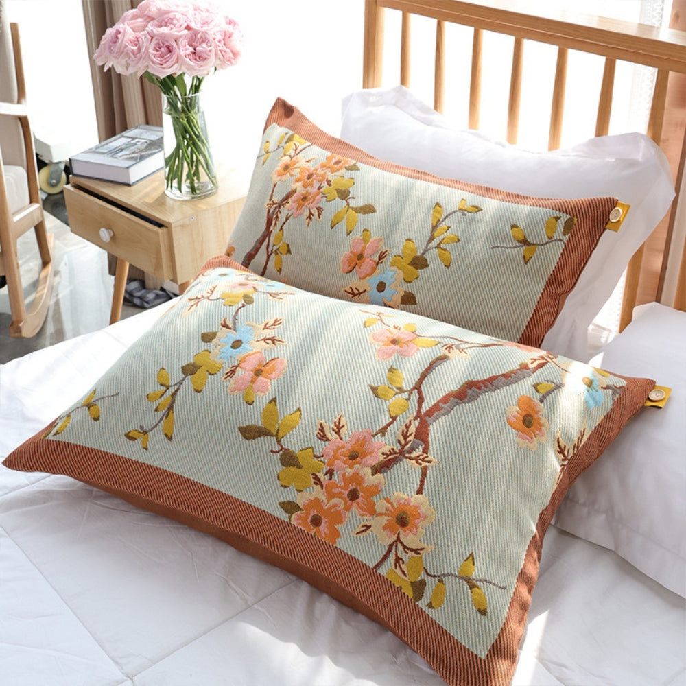 Utsmyckad Heritage Bomull Kuddöverdrag Set