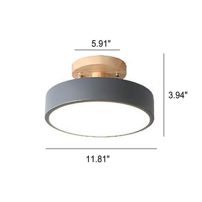 Skandinavisk Stil Rund LED Semi-Inbyggd Taklampa
