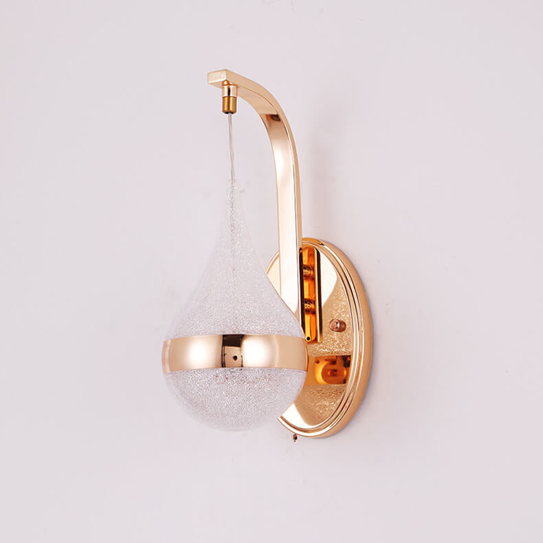 Minimalistisk droppformad LED-vägglampa med 1 ljus