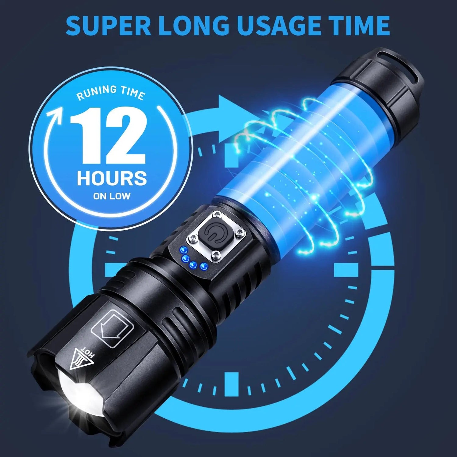90000 Lumen Xhp50.2 Mest kraftfulla ficklampa