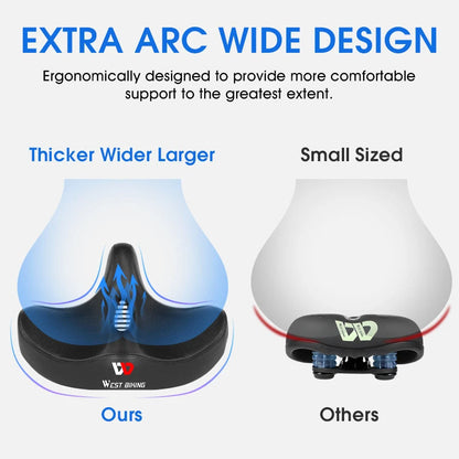 PainFreePedal - Bred cykelsadel för maximal komfort