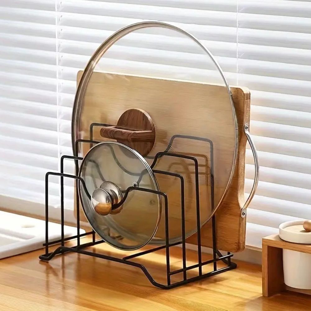 Praktisk Stapel Tallrik &amp; Lock Hållare