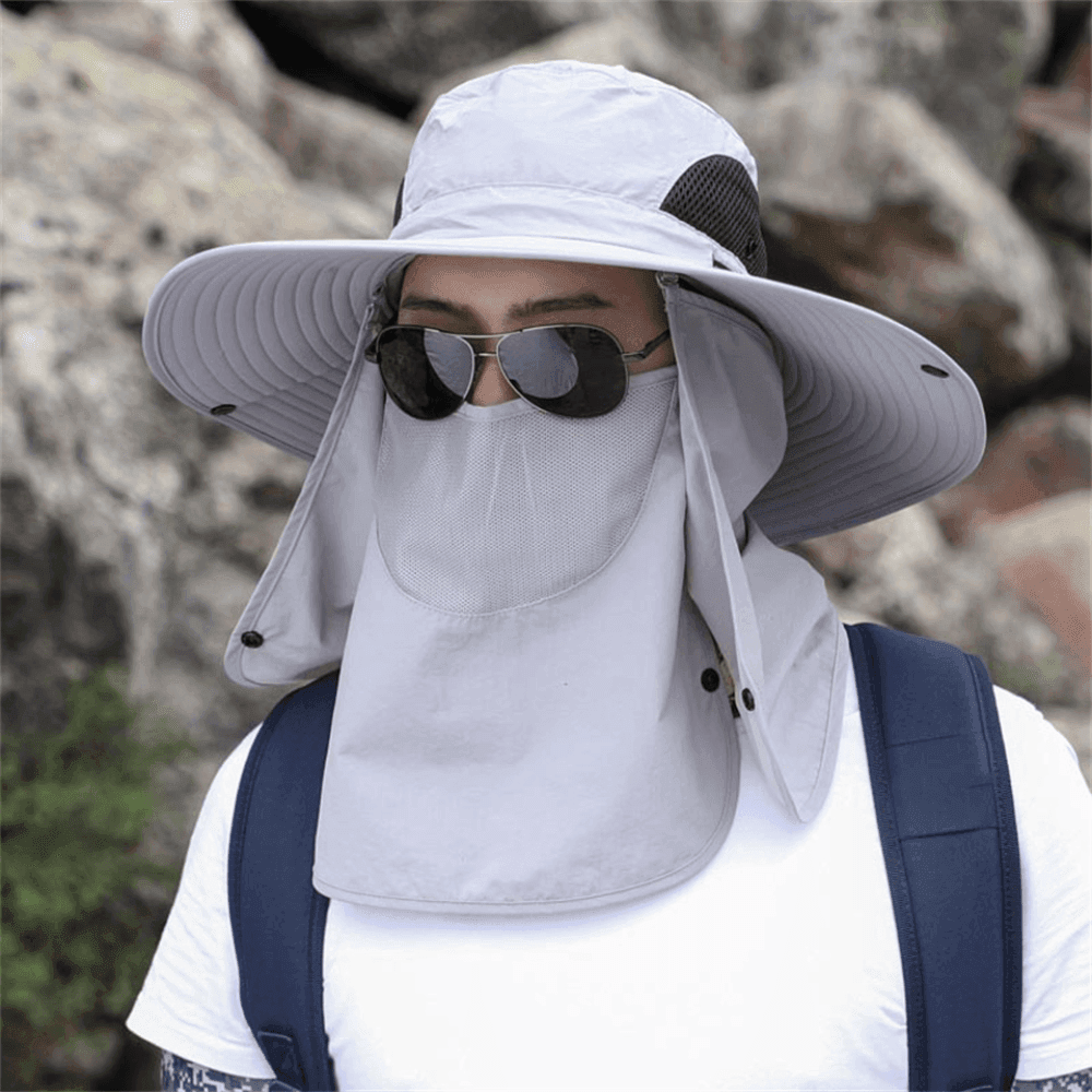 Andningsbar bredbrättad utomhus solskydd fiskehatt