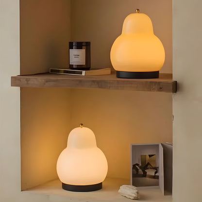 GlowPearl - Bärbar Glas Pear USB LED Bordslampa med Touchkontroll