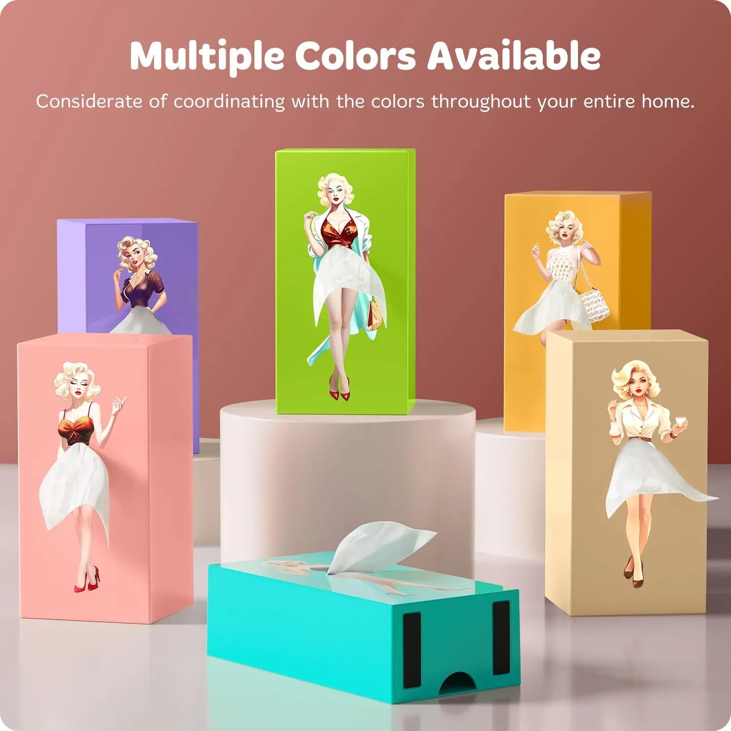 Flygande kjol vävnadslåda