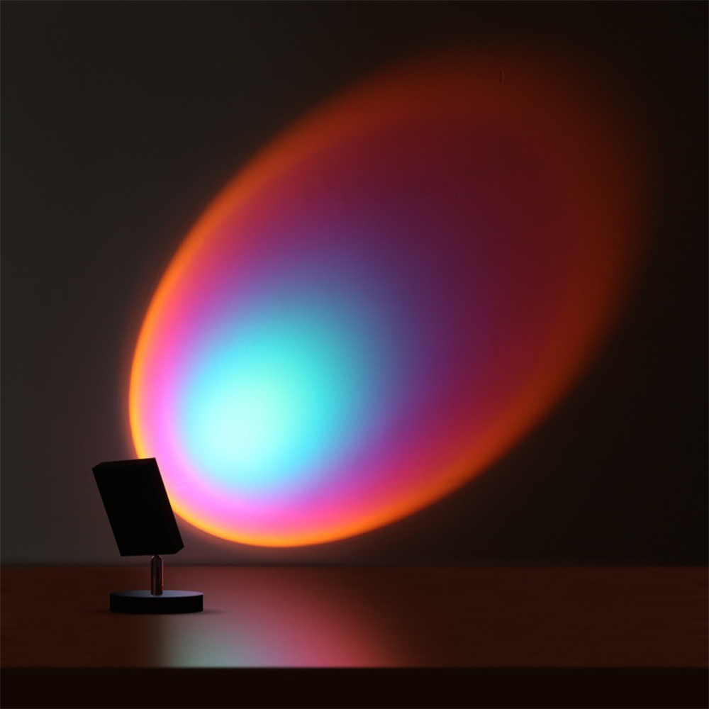 GlowBright - Retro solnedgång bordslampa