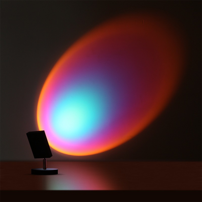 GlowBright - Retro solnedgång bordslampa