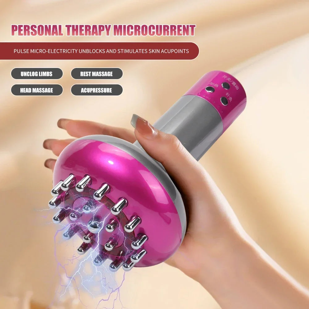 Mikroströmsterapi Massager: EMS, Värme, Guasha, Detox & Slimning