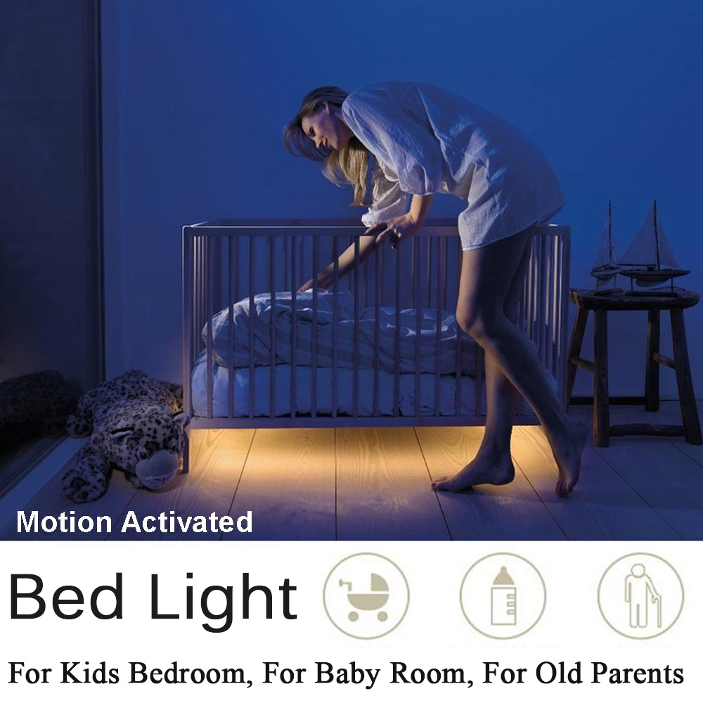 LED Ljuslister med fjärrkontroll – 2 meter flexibel strip för dekorativ belysning i skåp och hyllor