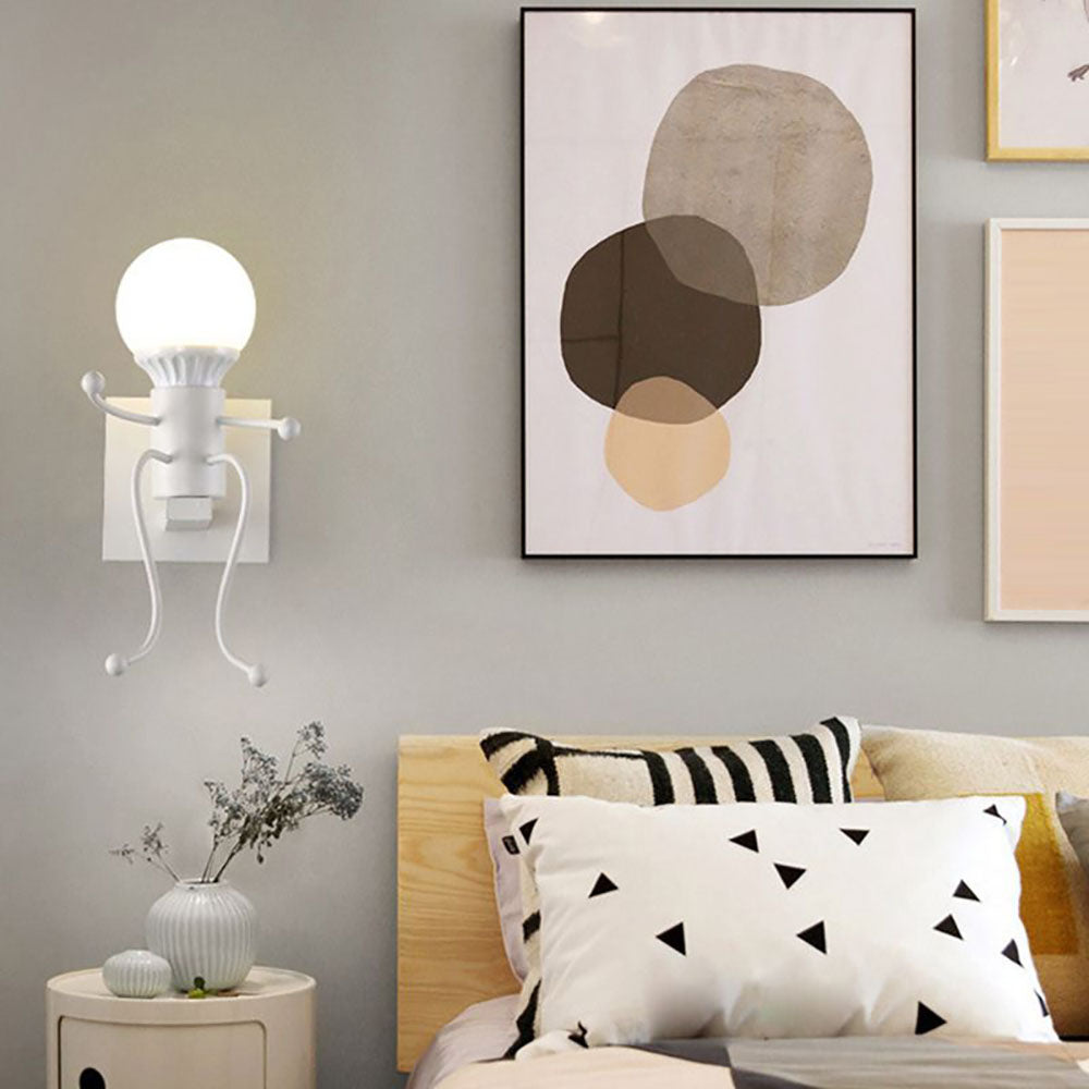 Moderna LED Vägglampa Vit/Svart för Badrum och Vardagsrum