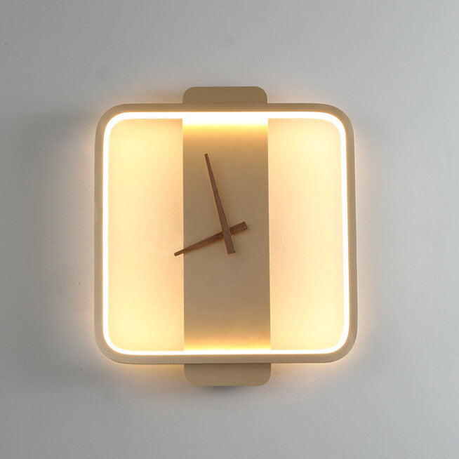 Modern, minimalistisk, klockformad LED-vägglampa med 1 ljus