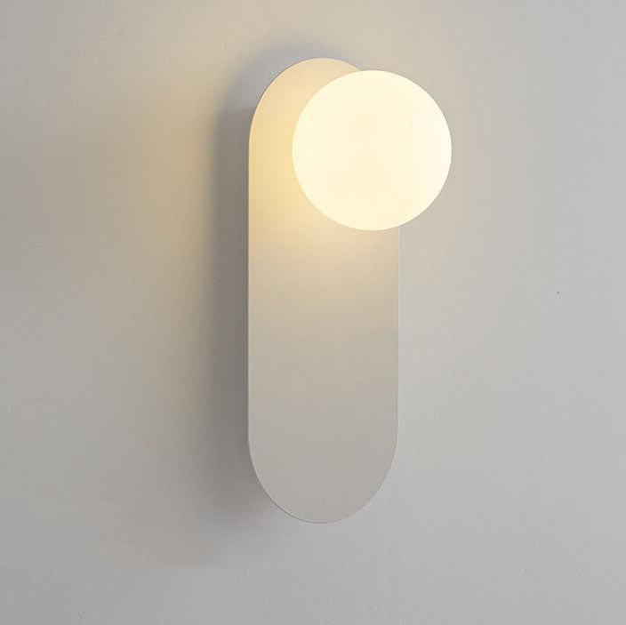 Vägglampa Modern Glasglob Metall Design