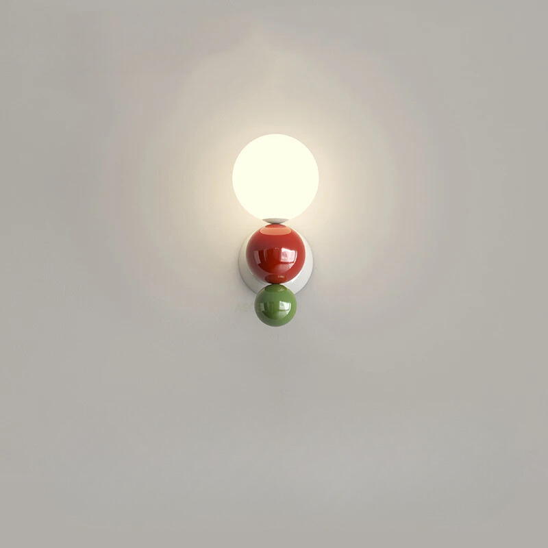 PearlGlow - Nordisk LED Vägglampa med Justerbart Färglys