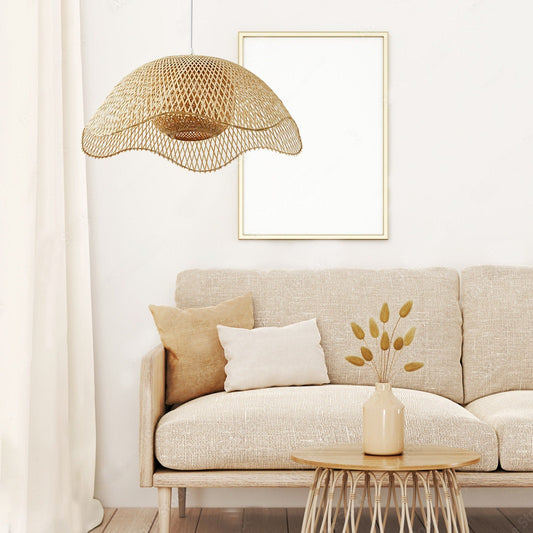 Handgjord Bambu Hänglampa