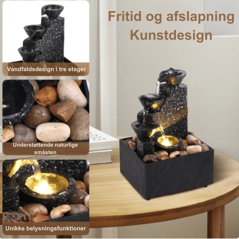 SerenityFalls - Elegant skrivbordsfontän för ro och fokus