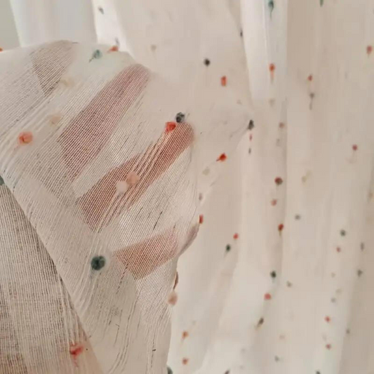 Sugar Bean Regnbåge Tyll Gardin