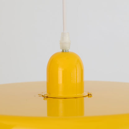 Pendellampa Mid-Century Orange Metallupphängning