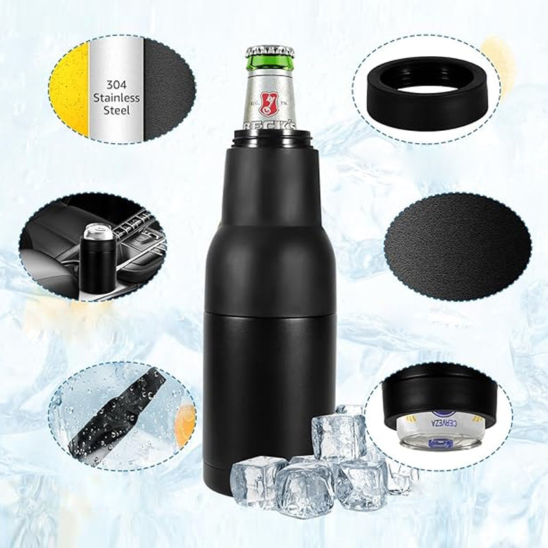 Carvallo - Ölflaskor och burkkylda med ölöppnare