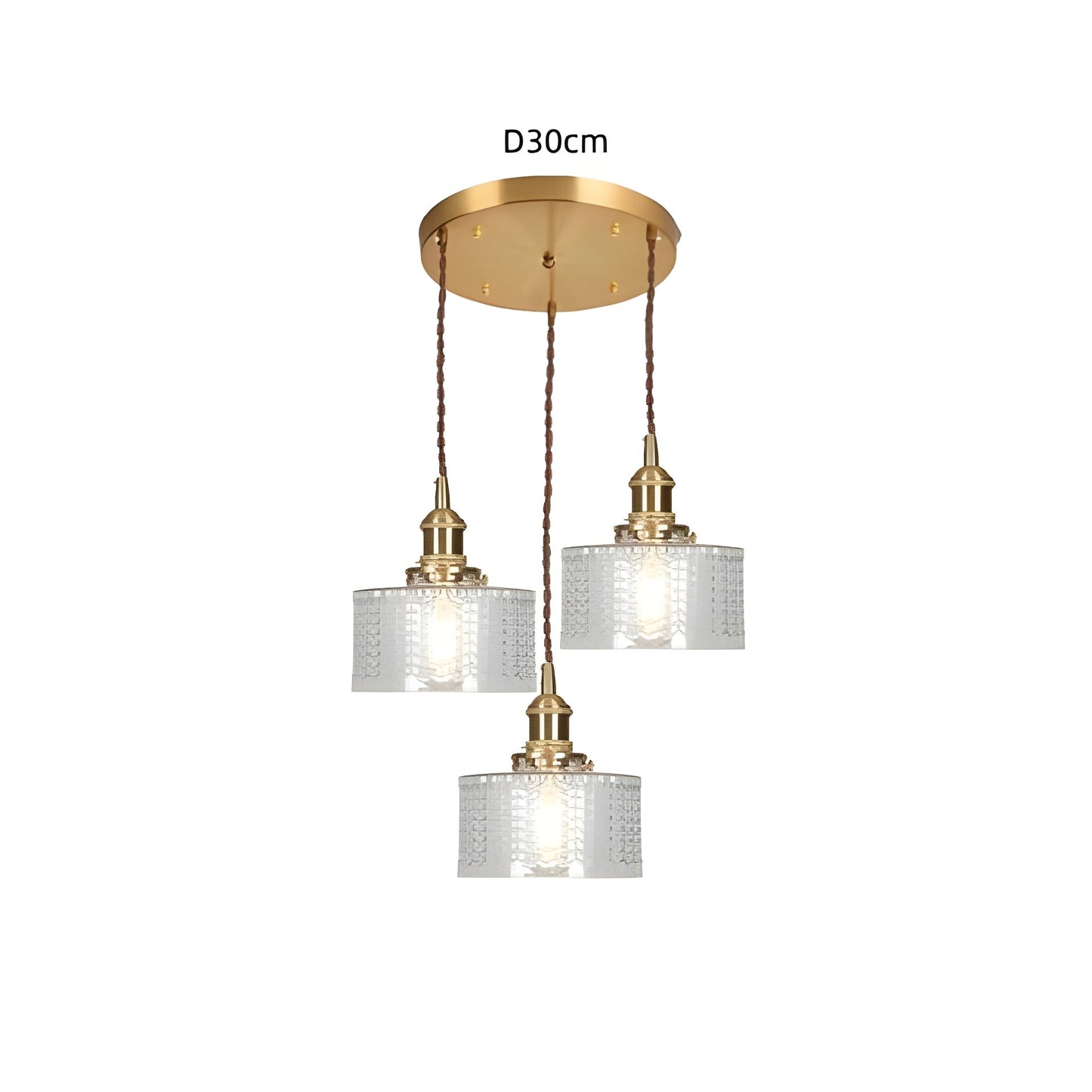 CrystalWave Light – Retro Kort Cylinder LED Hänglampa