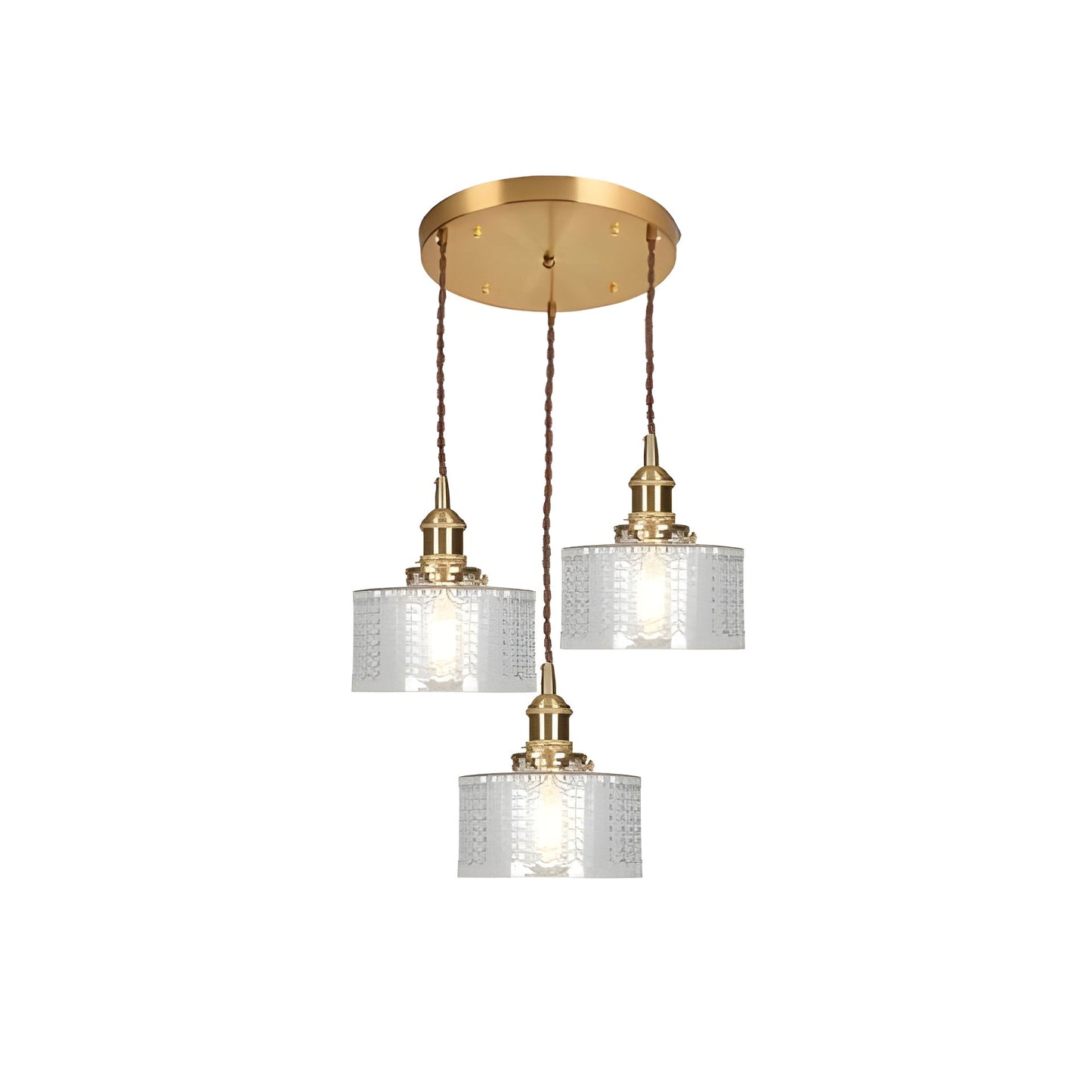 CrystalWave Light – Retro Kort Cylinder LED Hänglampa