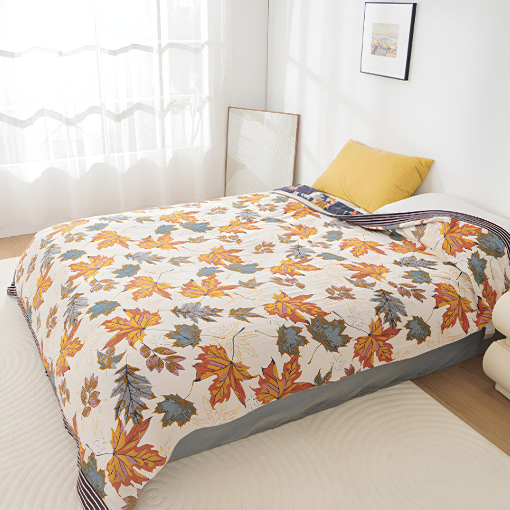 Lönnblad bomullsfilts