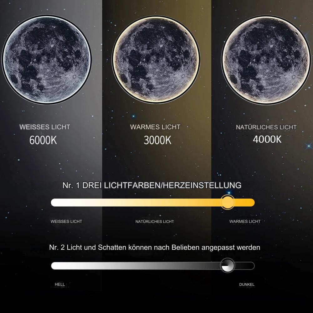 Lunora | Dimbar LED-vägglampa i måndesign för stiliga inredningsdetaljer