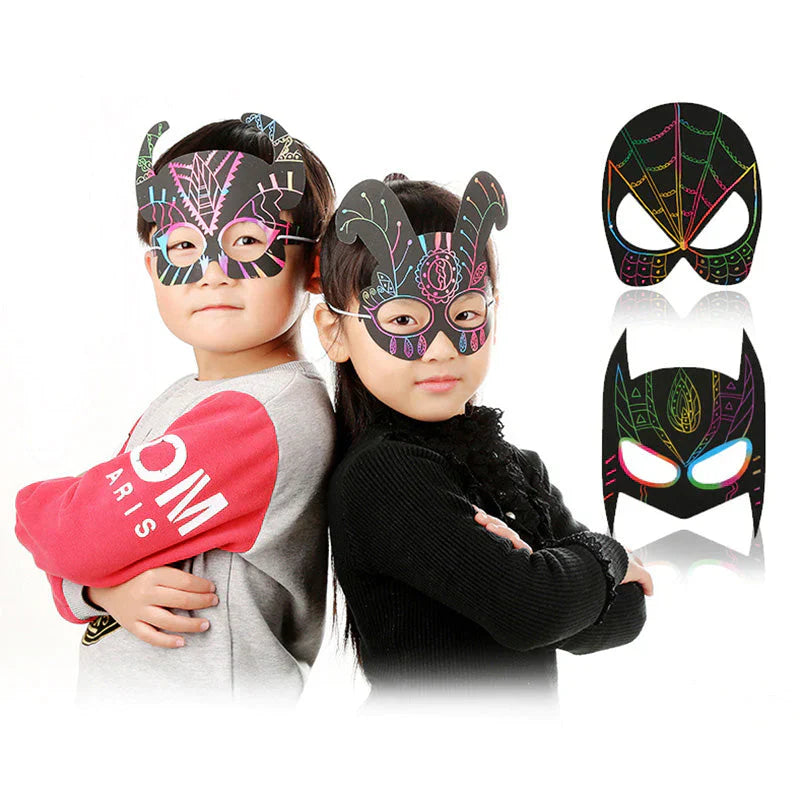 Scratch Art Regnbåtkort