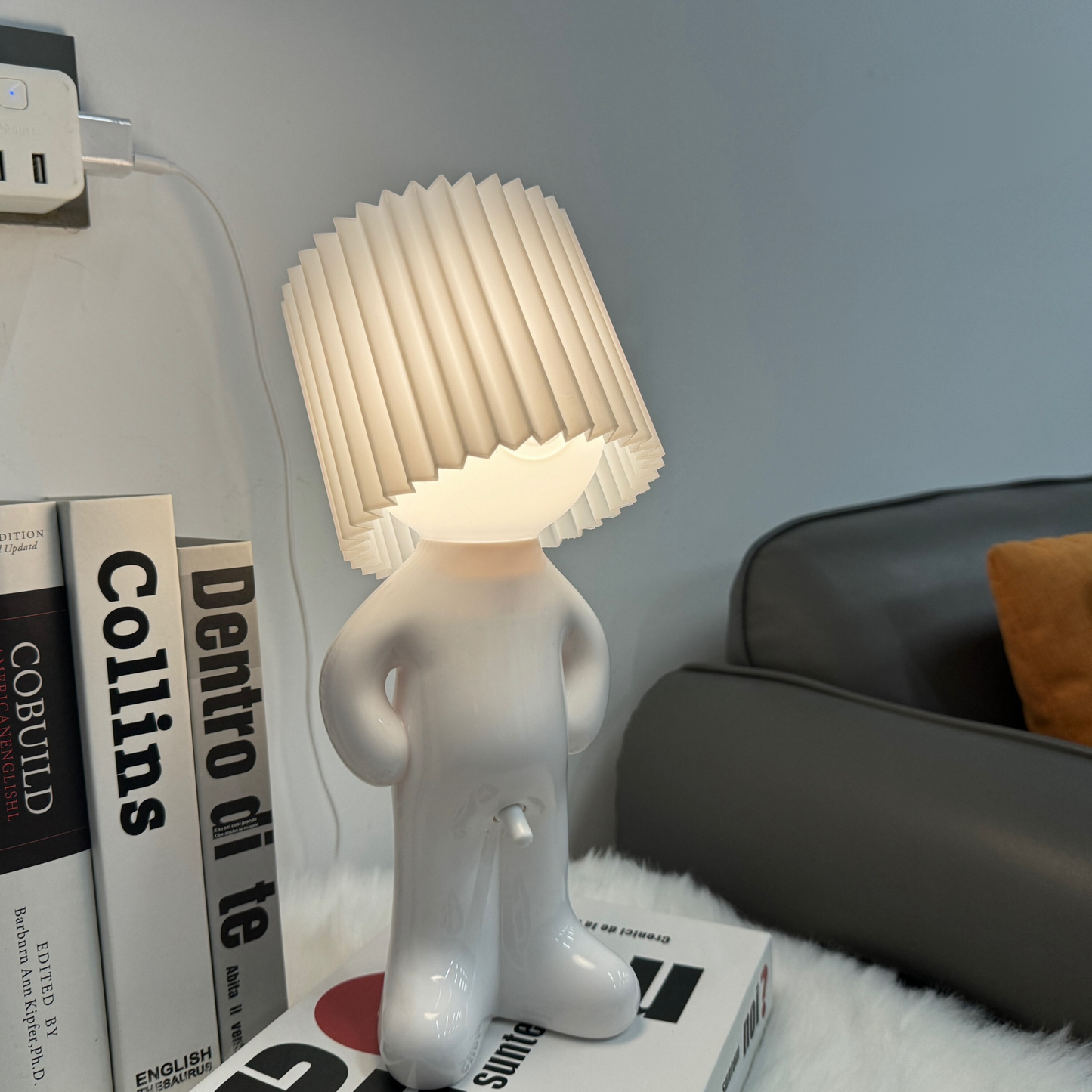 VerlegenLicht - USB-driven geometrisk bordslampa med färgglatt ljus