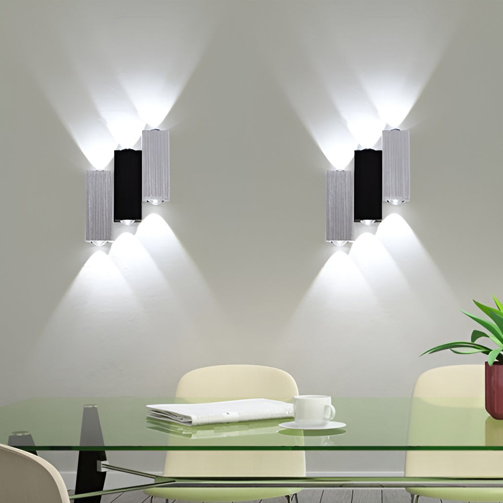StralandeLjus - Rektangulära LED Vägglampor Uppe och Nere Modern Stil