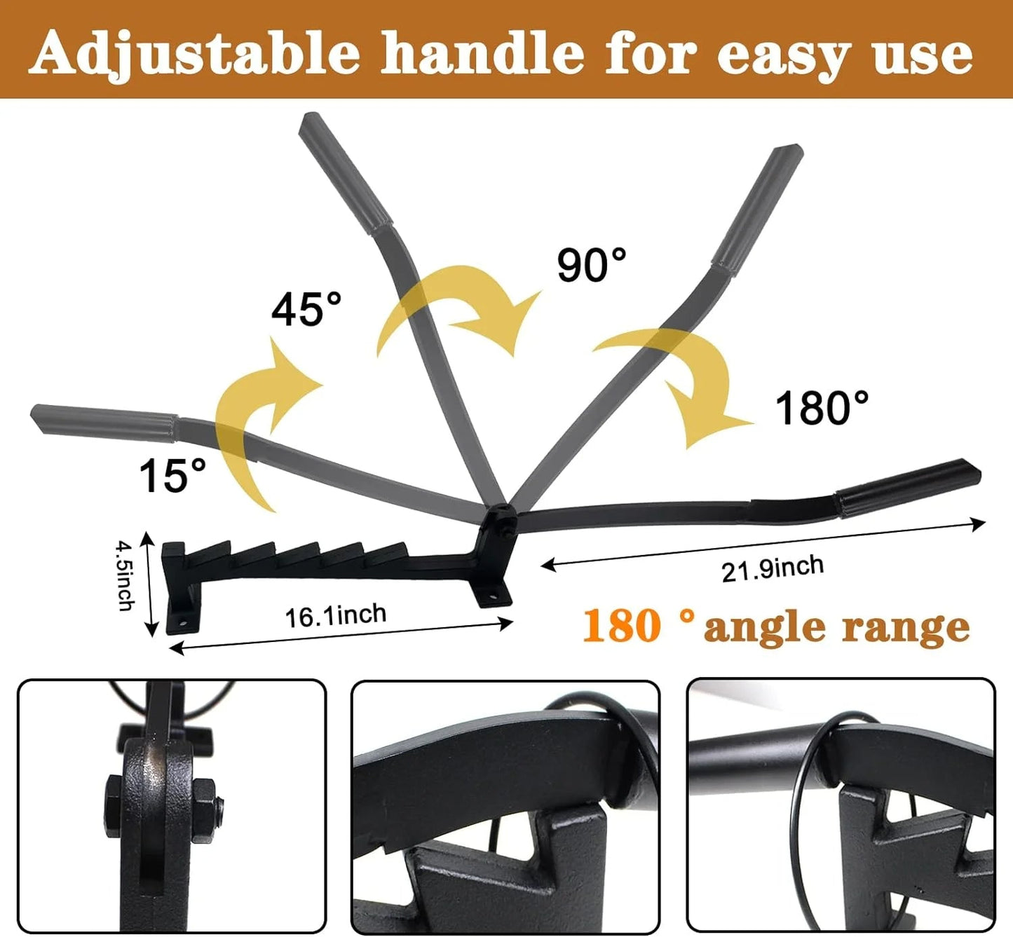 Väggmonterad vedkindling splitter