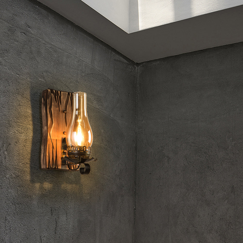 Austin Vintage LED Vägglampa Inomhus Vardagsrum/Sovrum Trä