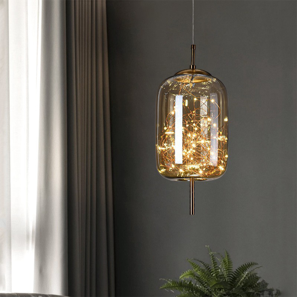 Kristallaccentuerad LED-taklampa – Kontemporär stil