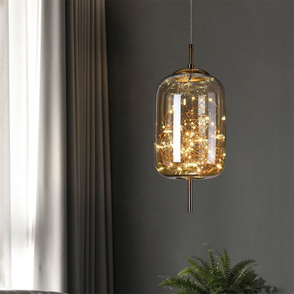 Kristallaccentuerad LED-taklampa – Kontemporär stil