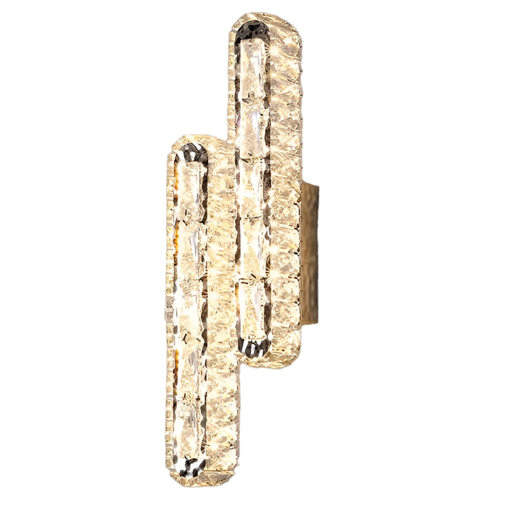 CrystalLux - Dubbel LED Kristall Vägglampa med Dimbar Funktion