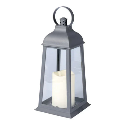LED-lampa i set – 2 stycken med realistisk ljusflimring för inomhus och utomhus