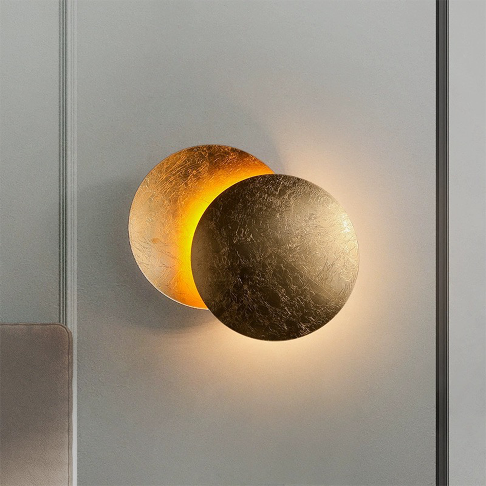 Rotating Round Wall Light | Modern LED Fixture | 7.8–9.8 tum | Creative Iron Design | Brick by Brick