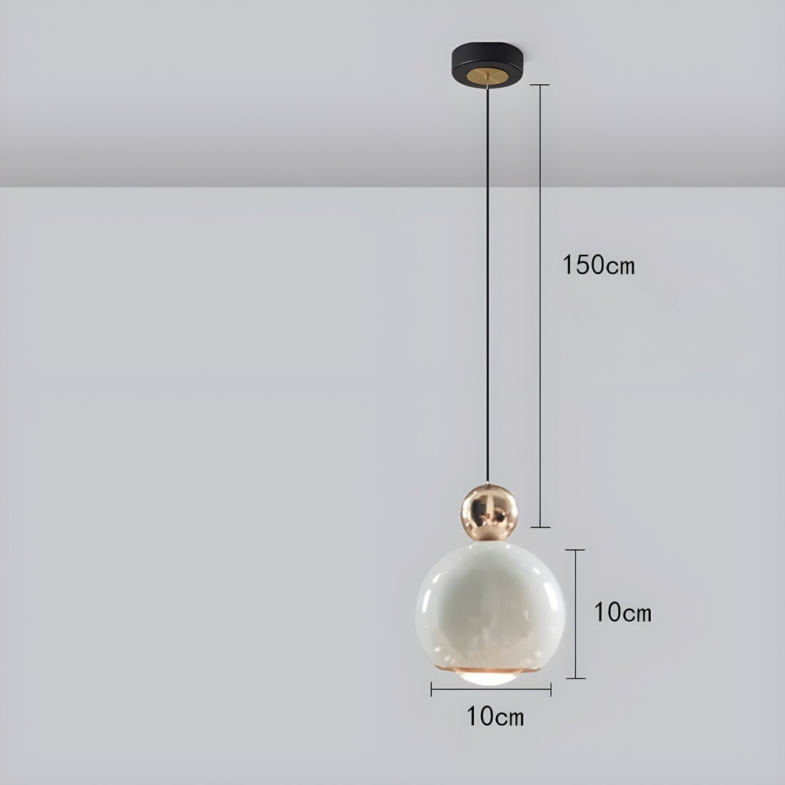 AcrylicSphere Light - Nordisk sfärisk taklampa