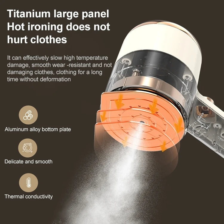 Bärbar handhållen klädångare