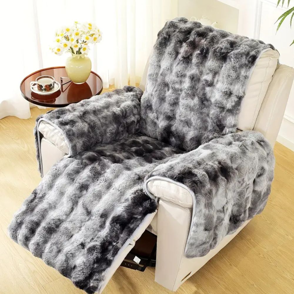 Sammet Plush Recliner Sofföverdrag