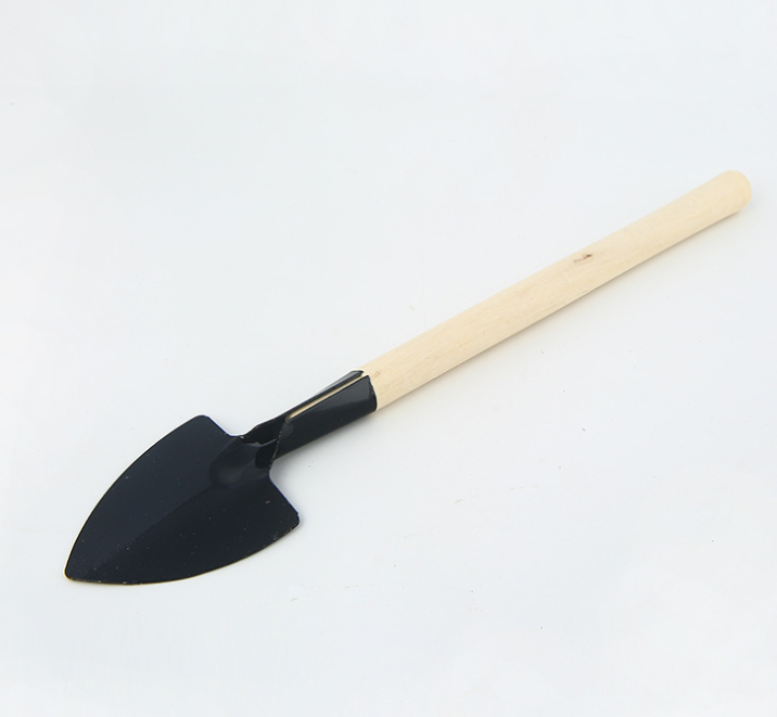 3-delat trädgårdsverktygset med trähandtag – Praktisk spade, kratta och hacka för trädgårdskötsel